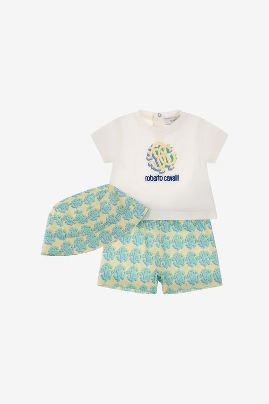 JU RC Monogram Babygrow set Light green SJT823-JD001
