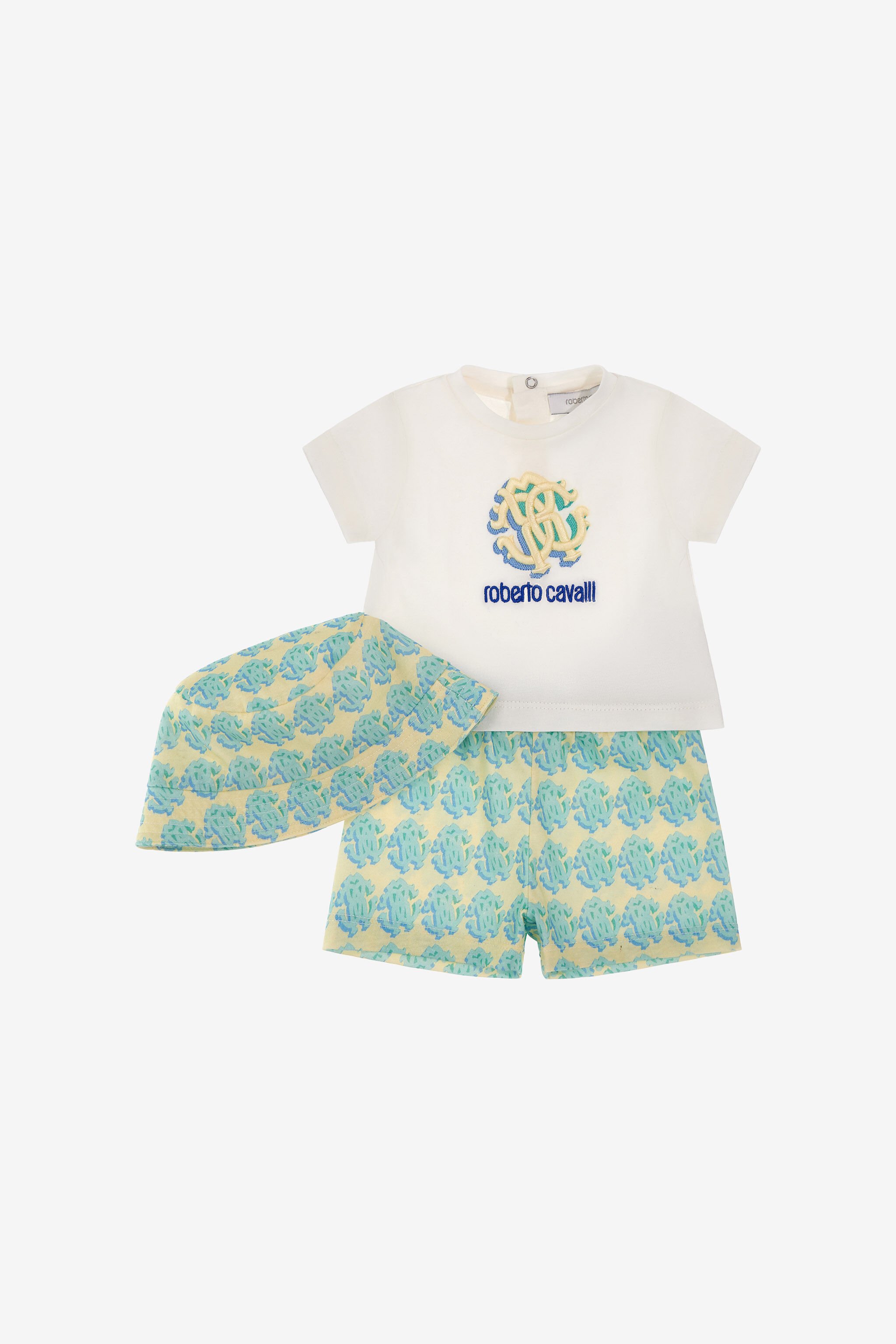 JU RC Monogram Babygrow set Light green SJT823-JD001