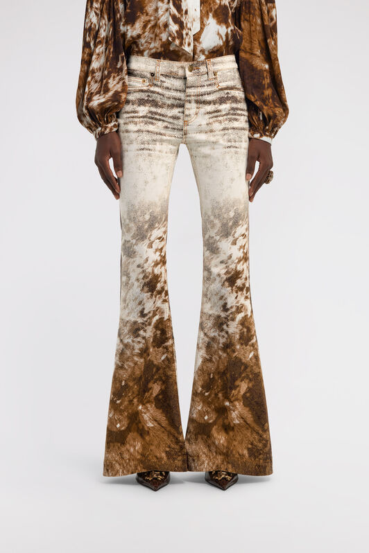 RC Appaloosa Print Jeans Marrón TKJ205-DAN09