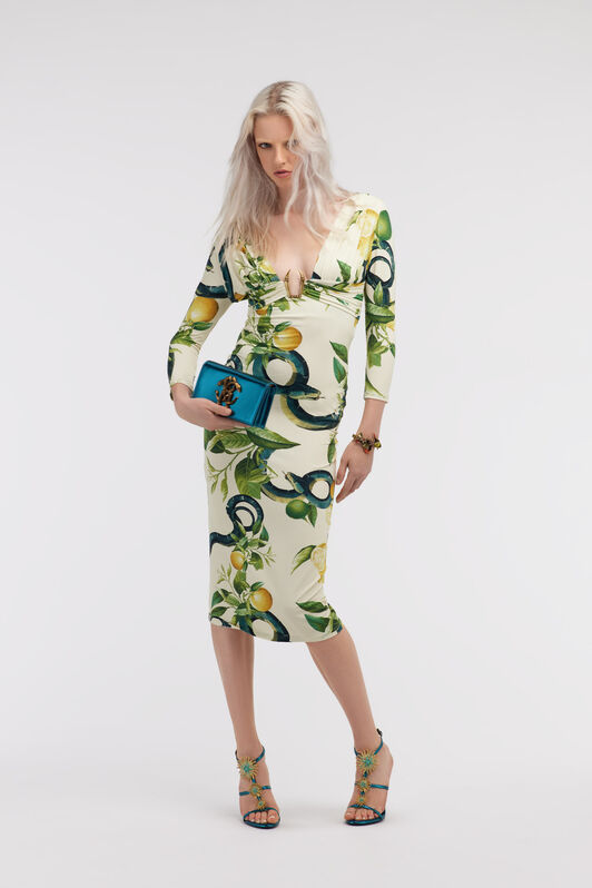 RC Lemon print dress Ivory SKT131-LNI89