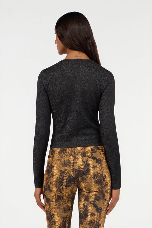 JC Black Sweater with Glitter and Ring JC Black Sweater with Glitter and Ring BLACK VFT212-VF335