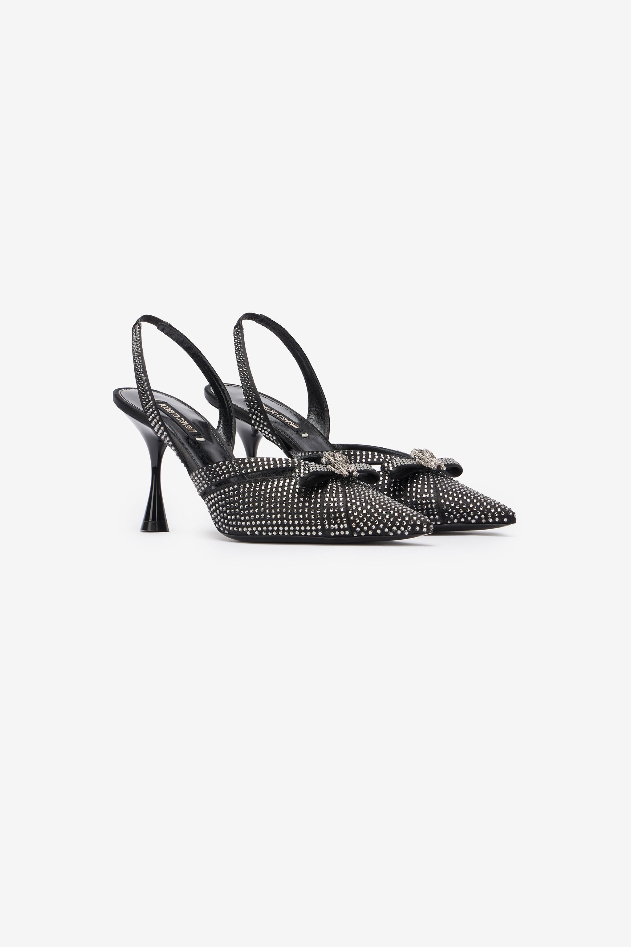 RC Slingbacks With Rhinestones Black UKS010-SE390