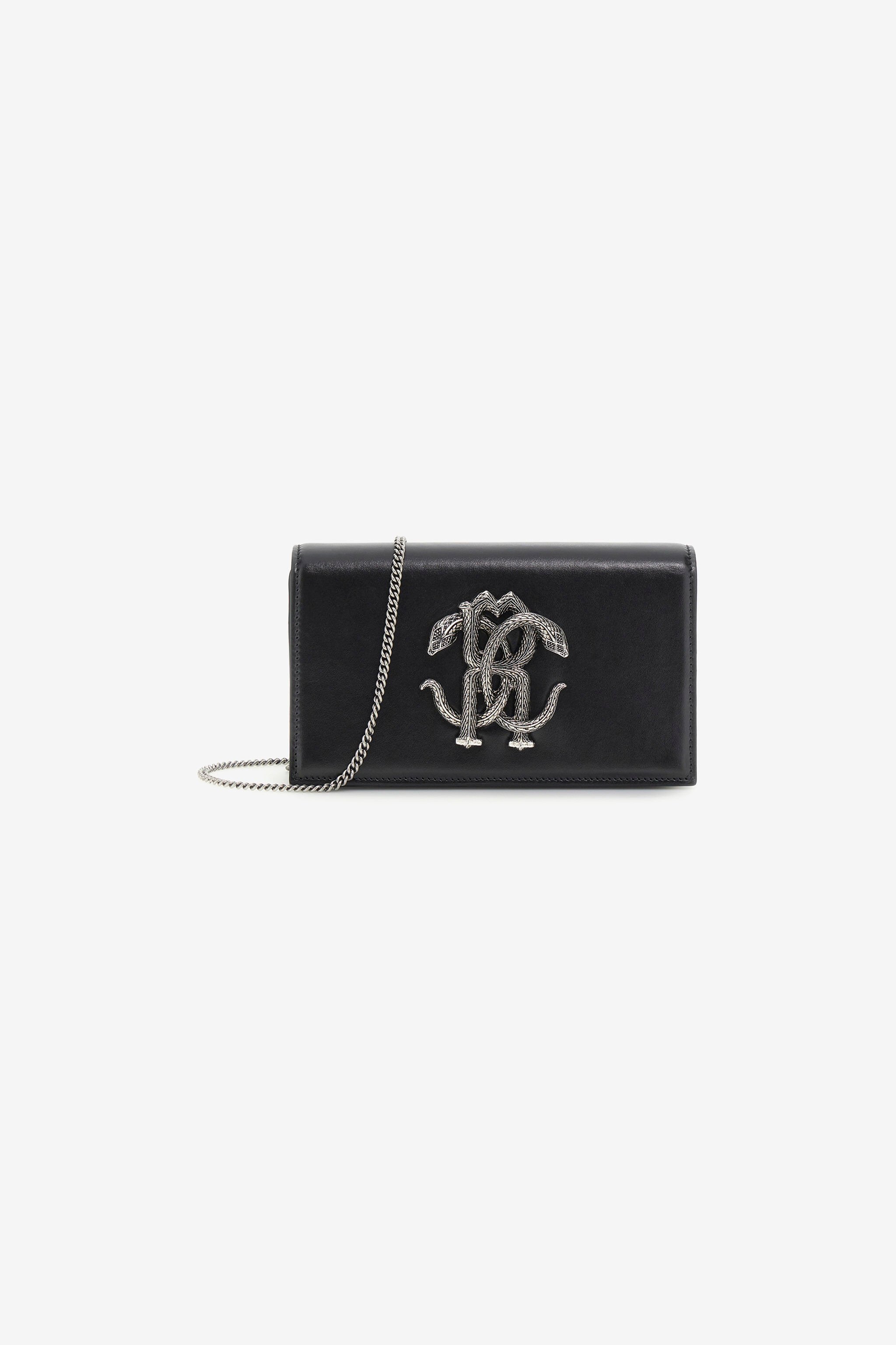 RC Mirror Snake Shoulder Bag Noir KWB112-PZ132