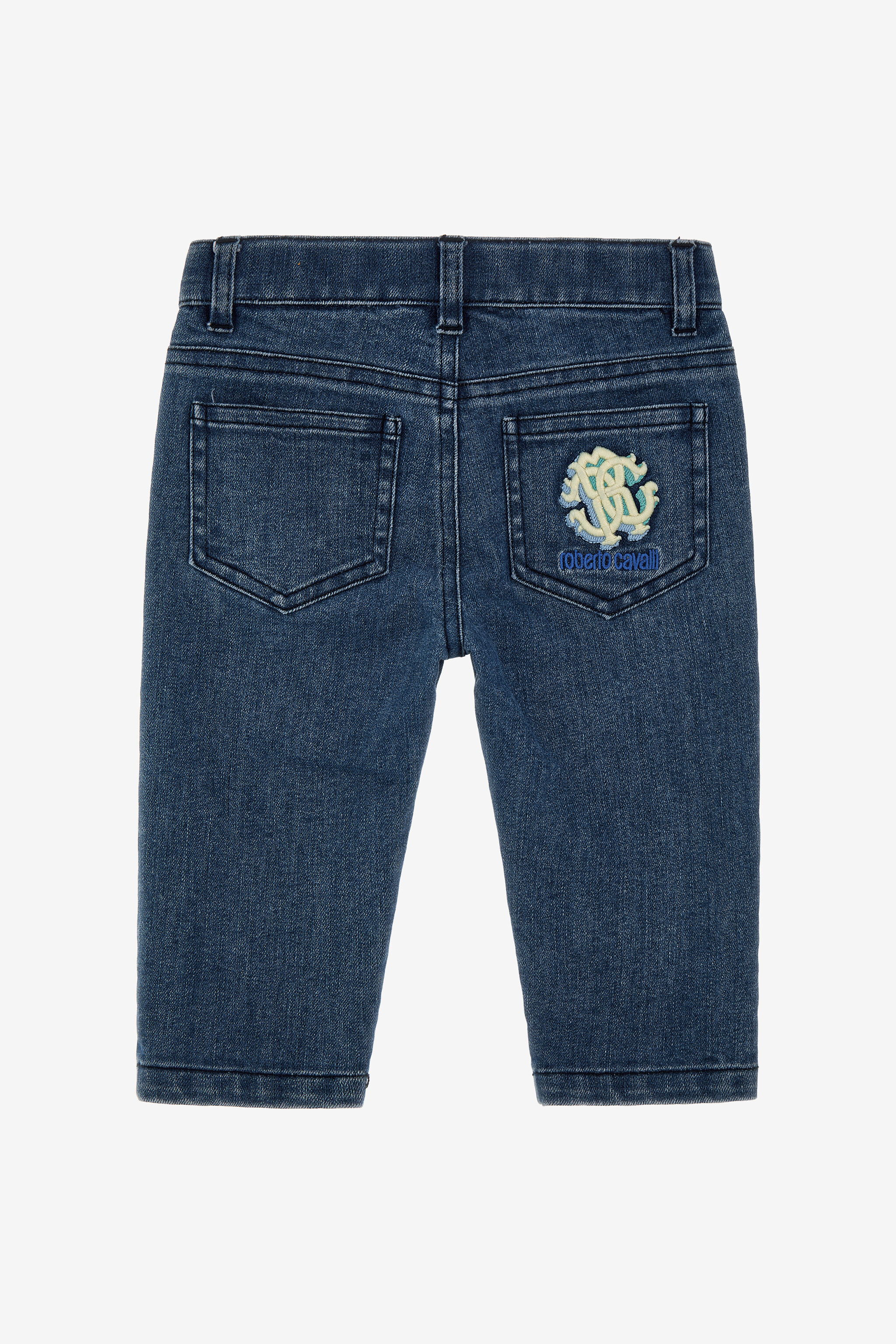 JU Logo Denim pants Dunkelblau SJJ204-DS015