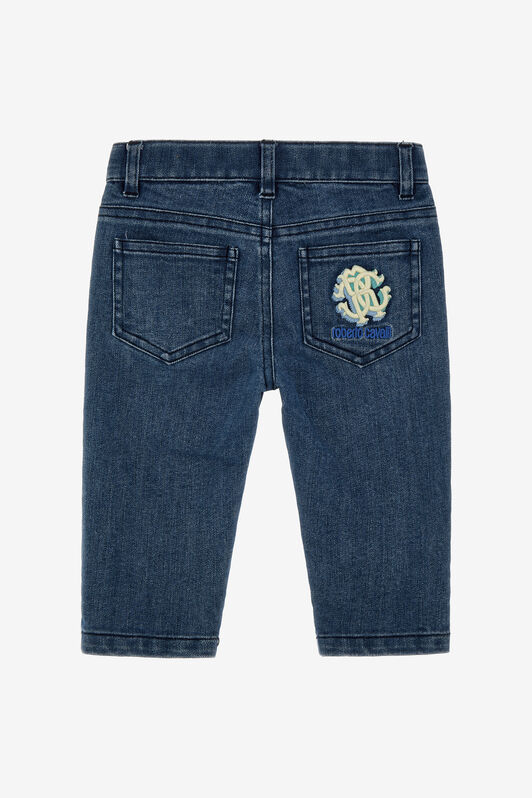 JU Logo Denim pants JU Logo Denim pants Bleu foncé SJJ204-DS015