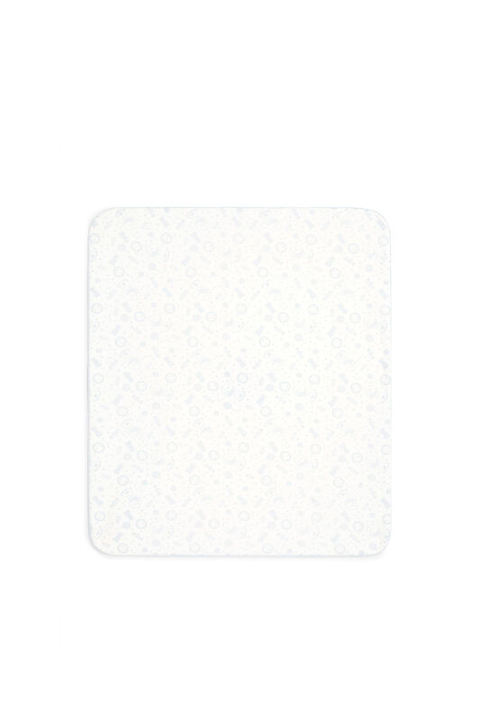 JU Baby-Decke mit Bonbon-Print MILKYWHITE/BABY BLUE JJT80L-JMS66