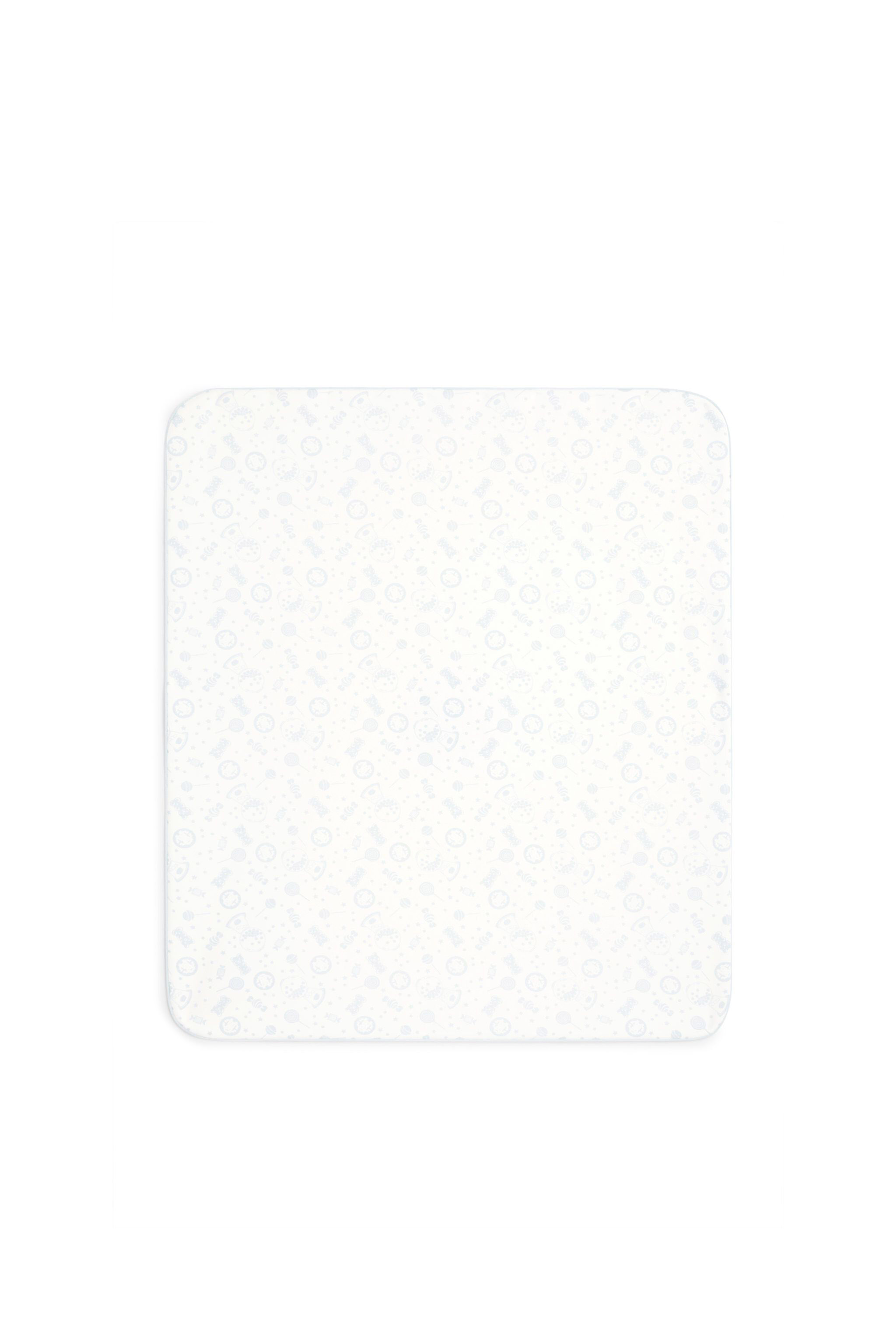 JU Baby-Decke mit Bonbon-Print MILKYWHITE/BABY BLUE JJT80L-JMS66