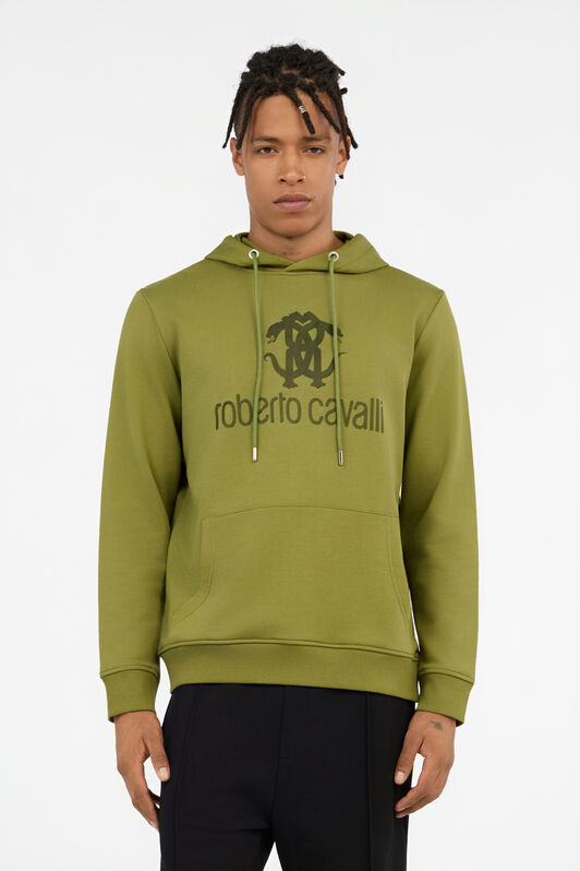 RC Green Sweatshirt Hoodie With Logo GREEN OLIVE QOT68A-CFU50