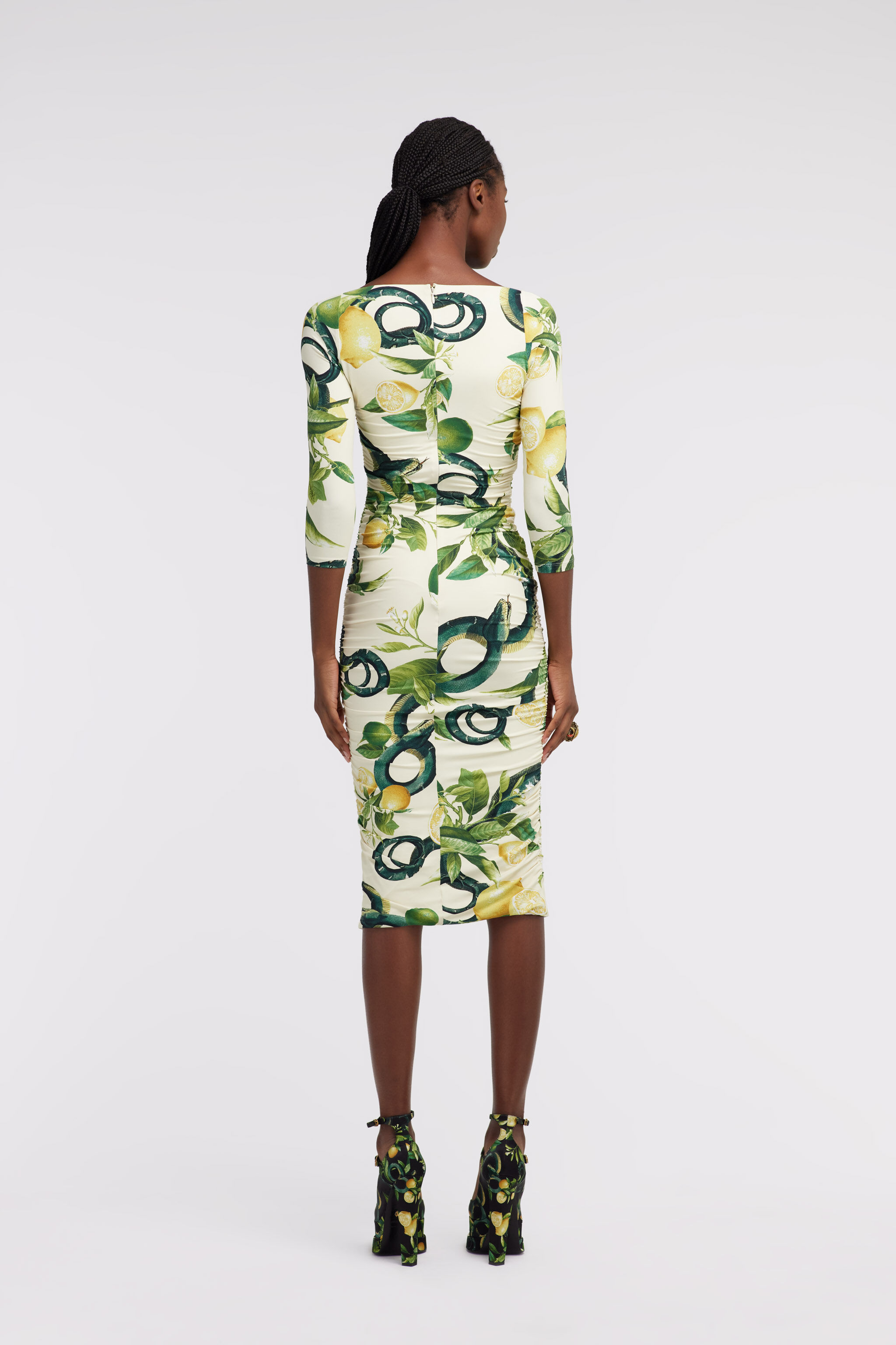 RC Lemon print Dress Marfil SKT133-LNI89