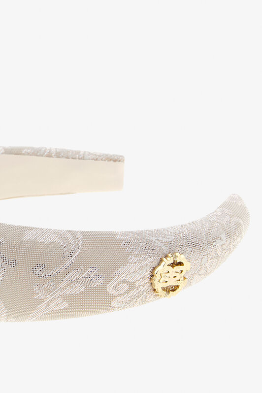JU Cerchietto con stampa e logo RC Marrone chiaro SJI007-DJ001
