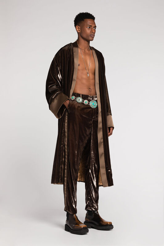 RC Tailored Straight-Leg Trousers Dark brown RRT211-8R010