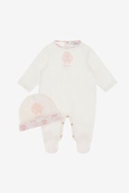 JU RC Monogram-Stickerei Babygrow-Set Rosa TJT803-JD001