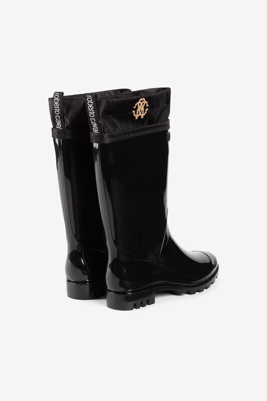 RC RC Monogram-Print Boots Black JSS002-AB076