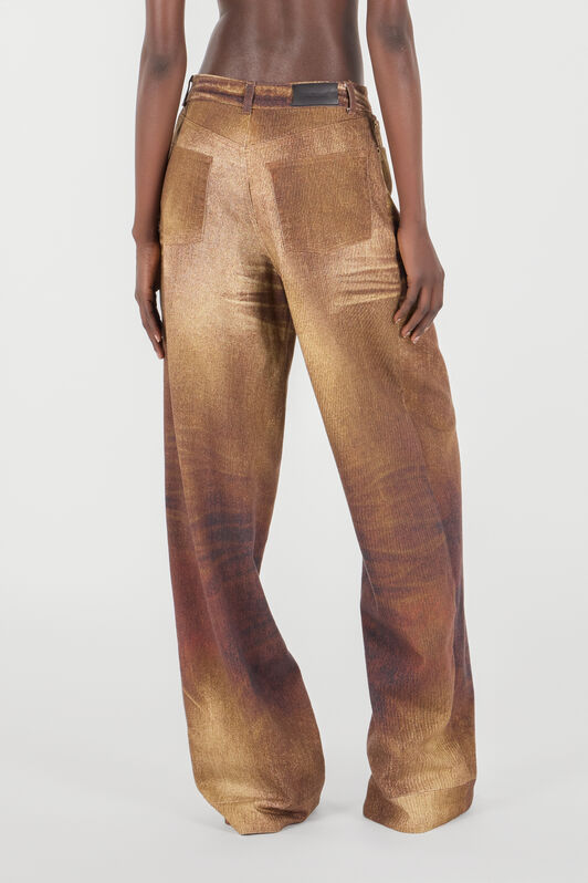 RC Woman Cotton Trousers Dark brown UWJ207-DAO91