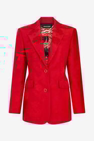 ${brand} Dark Red Jacket with Dragon Motif ${colorDescription} ${masterID}