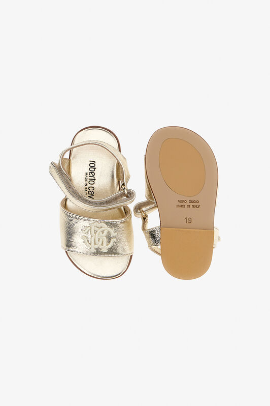 JU RC Logo Sandals PLATINUM SJS00C-PZJ02