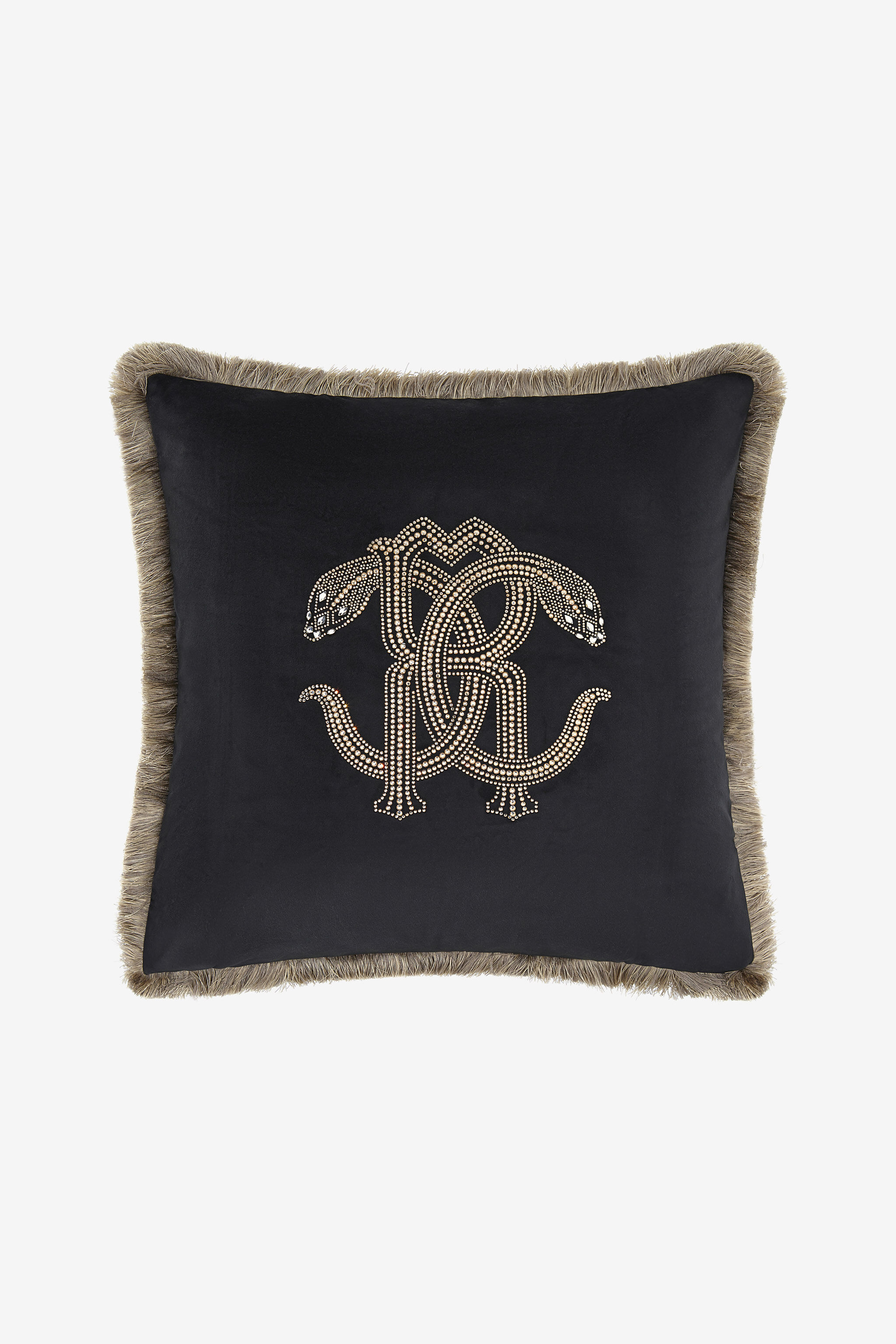 HO Cushion Crystal Snakes 60x60 Black RALM40-IM040