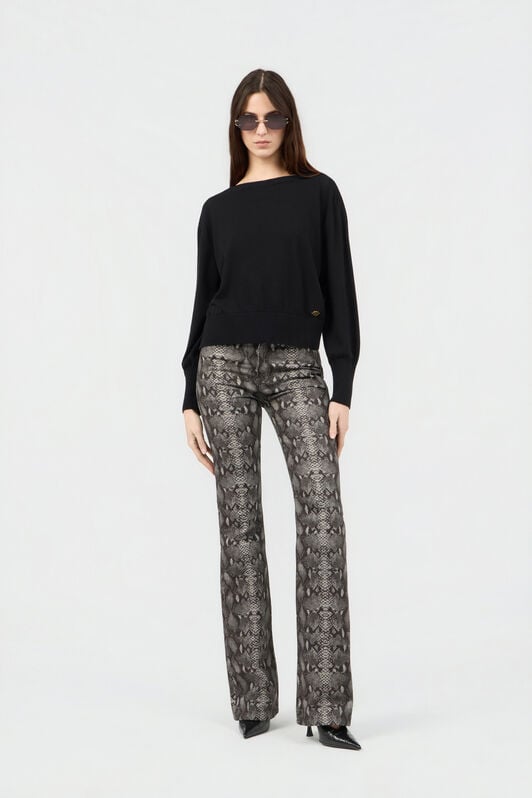 RC Black Viscose Sweater BLACK SOM60B-VI011