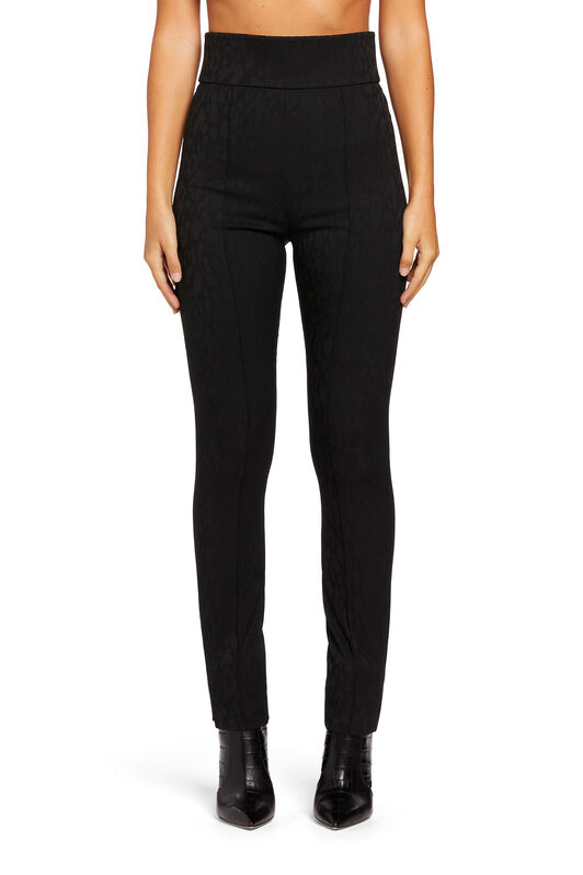 RC Leggings mit Leoparden-Print Schwarz LQT205-FY083