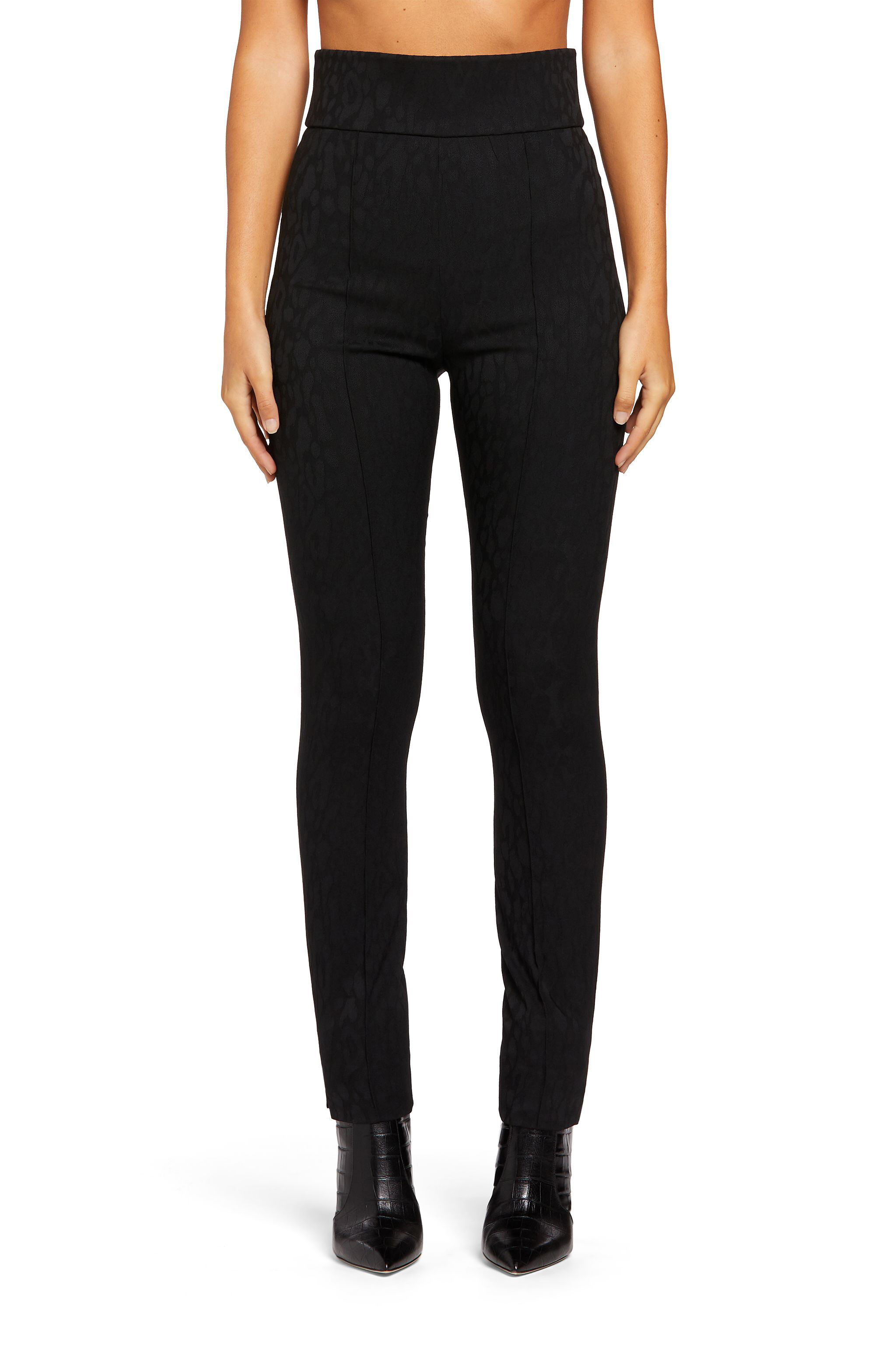 RC Leggings mit Leoparden-Print Schwarz LQT205-FY083