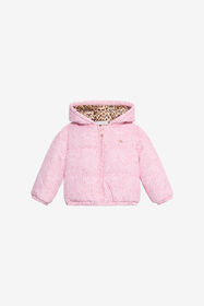 ${brand} Baby Pink Padded Jacket with Floral Print ${colorDescription} ${masterID}
