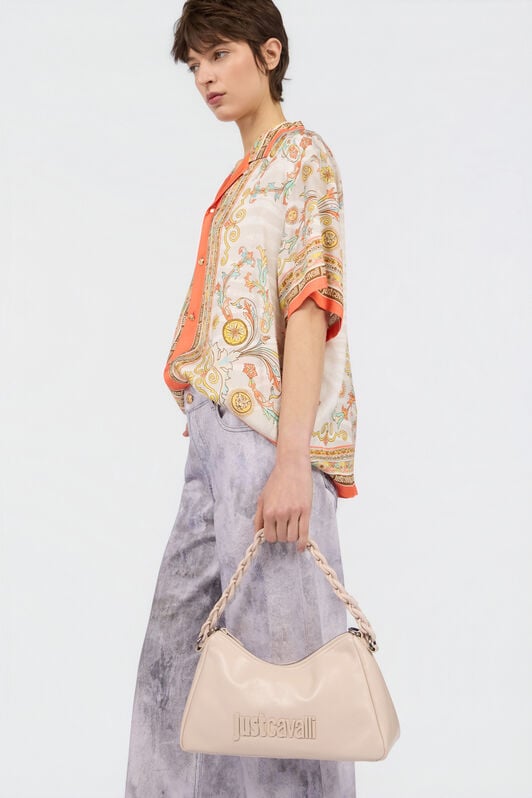 JC Shoulder Bag with Braided Handle JC Shoulder Bag with Braided Handle SHIFTING SAND WFB050-WF380