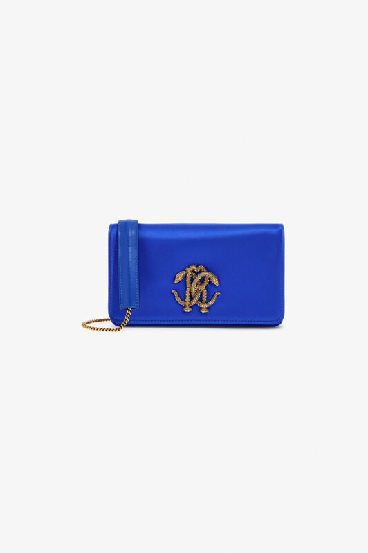 RC Schultertasche mit Monogramm Blau TKB015-FL113