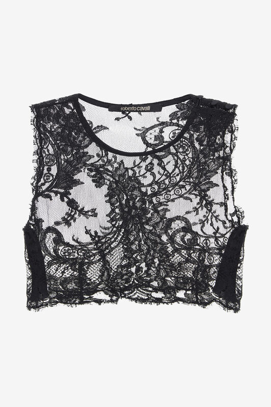 RC Embroidered top Black RWT601-RP003
