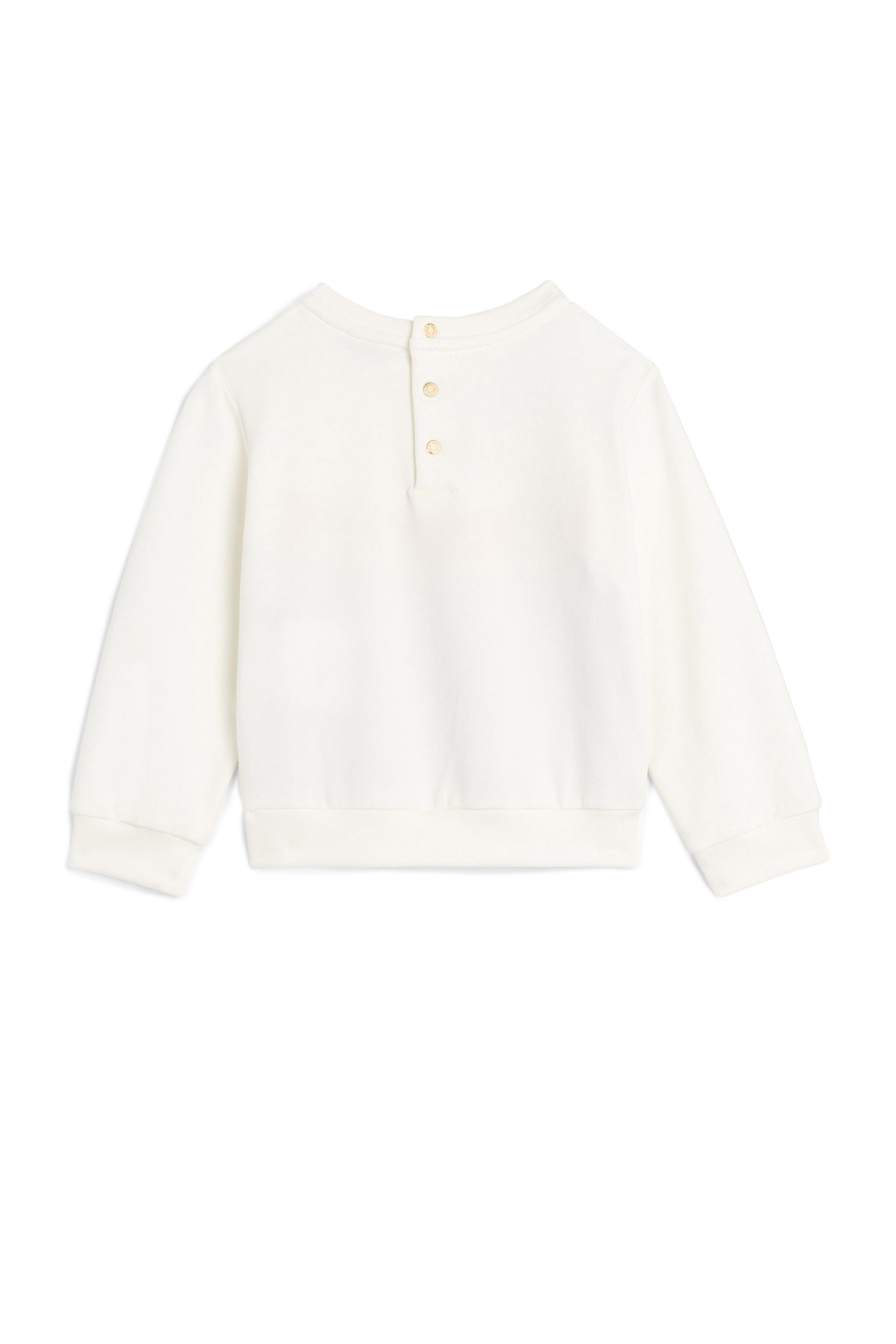 JU Bow detail logo sweatshirt MILKY WHITE LJT927-CF027