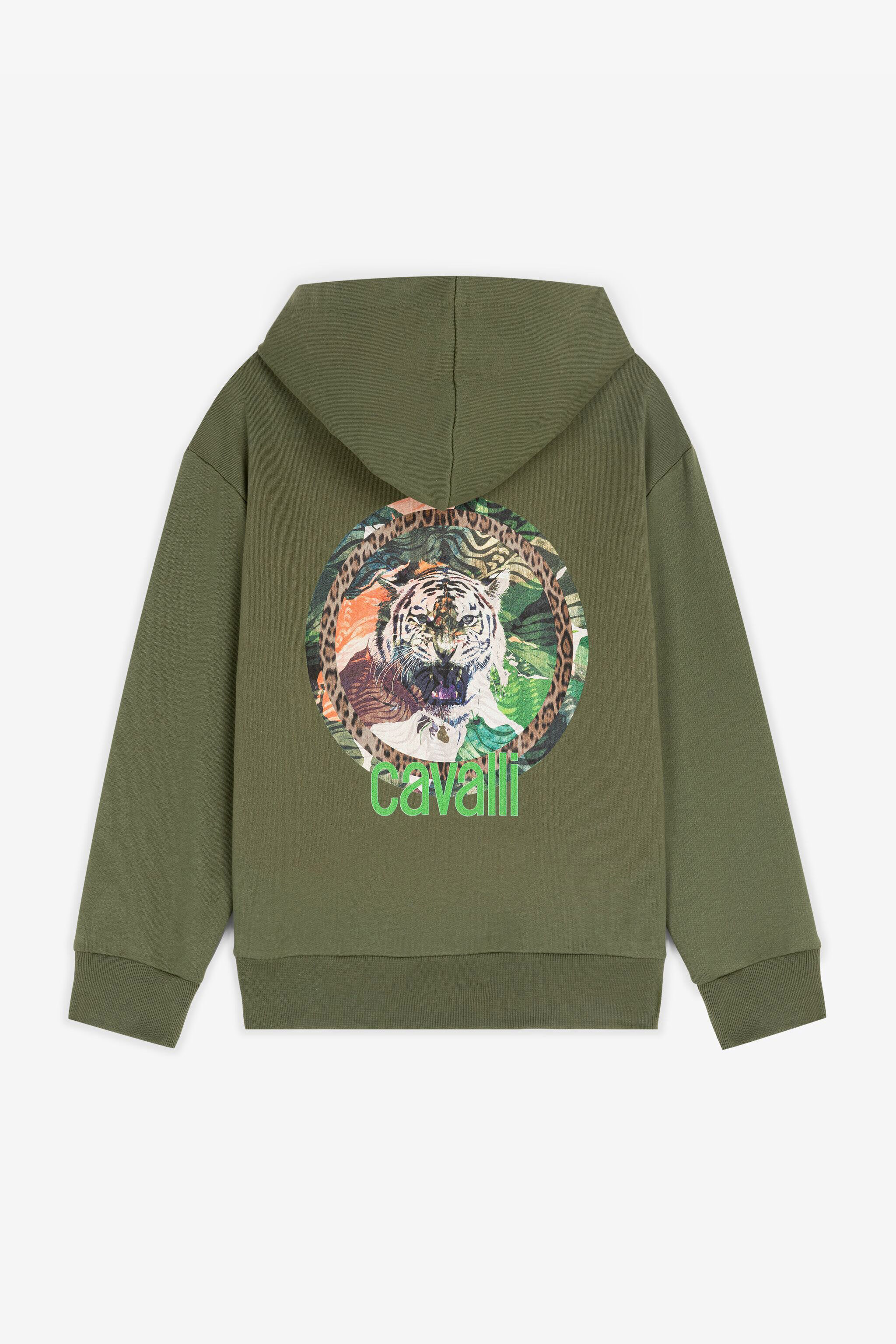 JU RC Monogram Cotton Hoodie Green RJT923-CF050