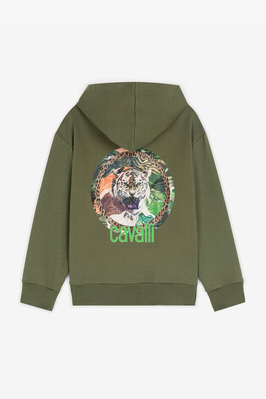 JU RC Monogram Cotton Hoodie JU RC Monogram Cotton Hoodie Green RJT923-CF050