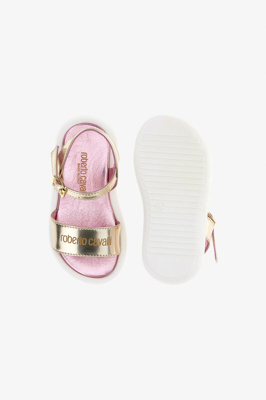 JU RC Logo Sandals PLATINUM/PINK SJS00A-AB076