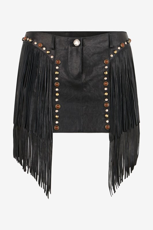 RC Mini-Jupe Noire À Franges BLACK XQP300-PN001