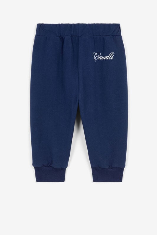 JU Logo-Print Sweatpants Dark blue PJT210-CF050