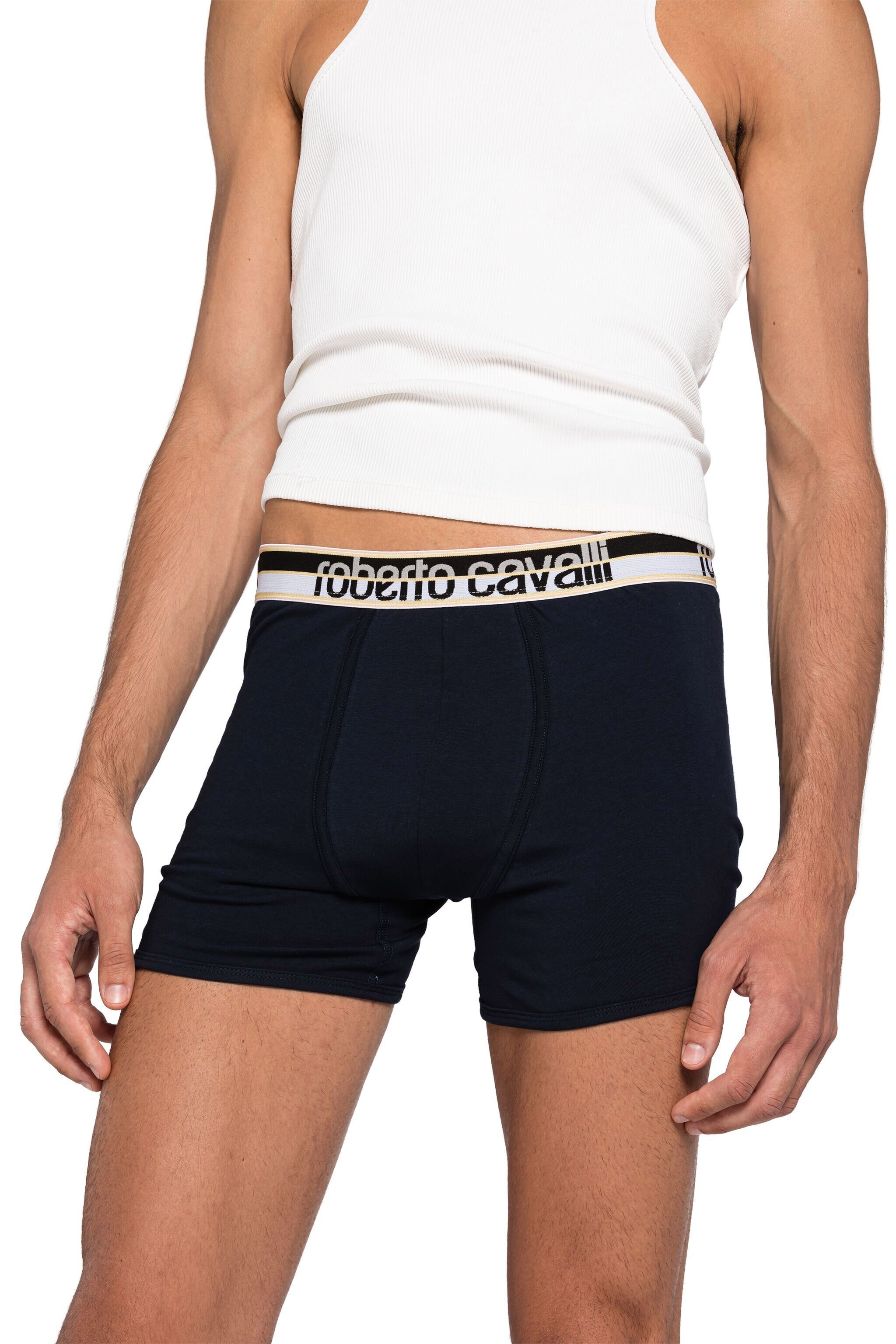 RC Confezione da Due Boxer Blu Navy con Fascia Logo Blu scuro KOO00B-JV025