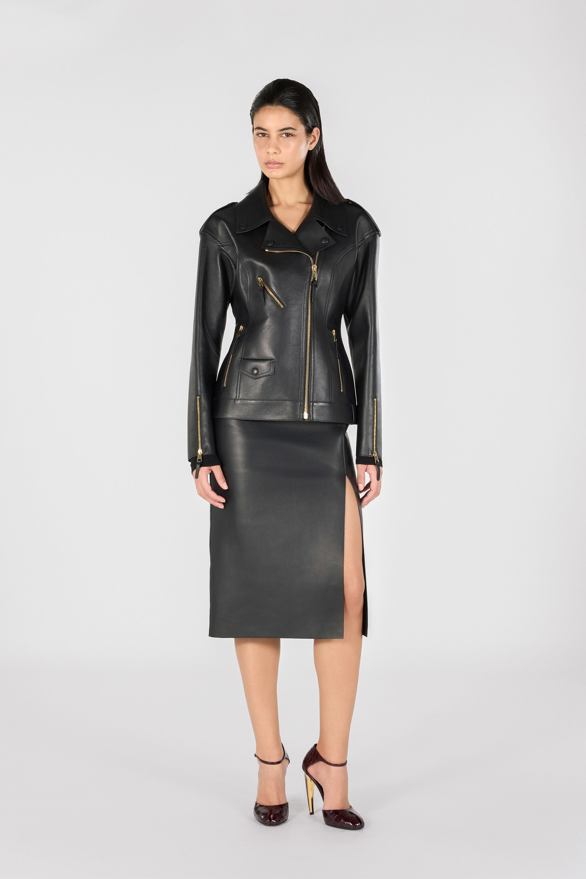 RC Plain midi skirt Black TWP300-PN001