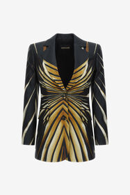 ${brand} Blazer monopetto stampa Ray of Gold ${colorDescription} ${masterID}
