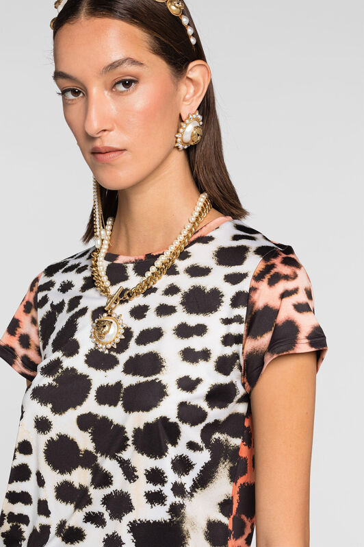 RC Leopard-print t-shirt Black/White QKT60H-LNF49
