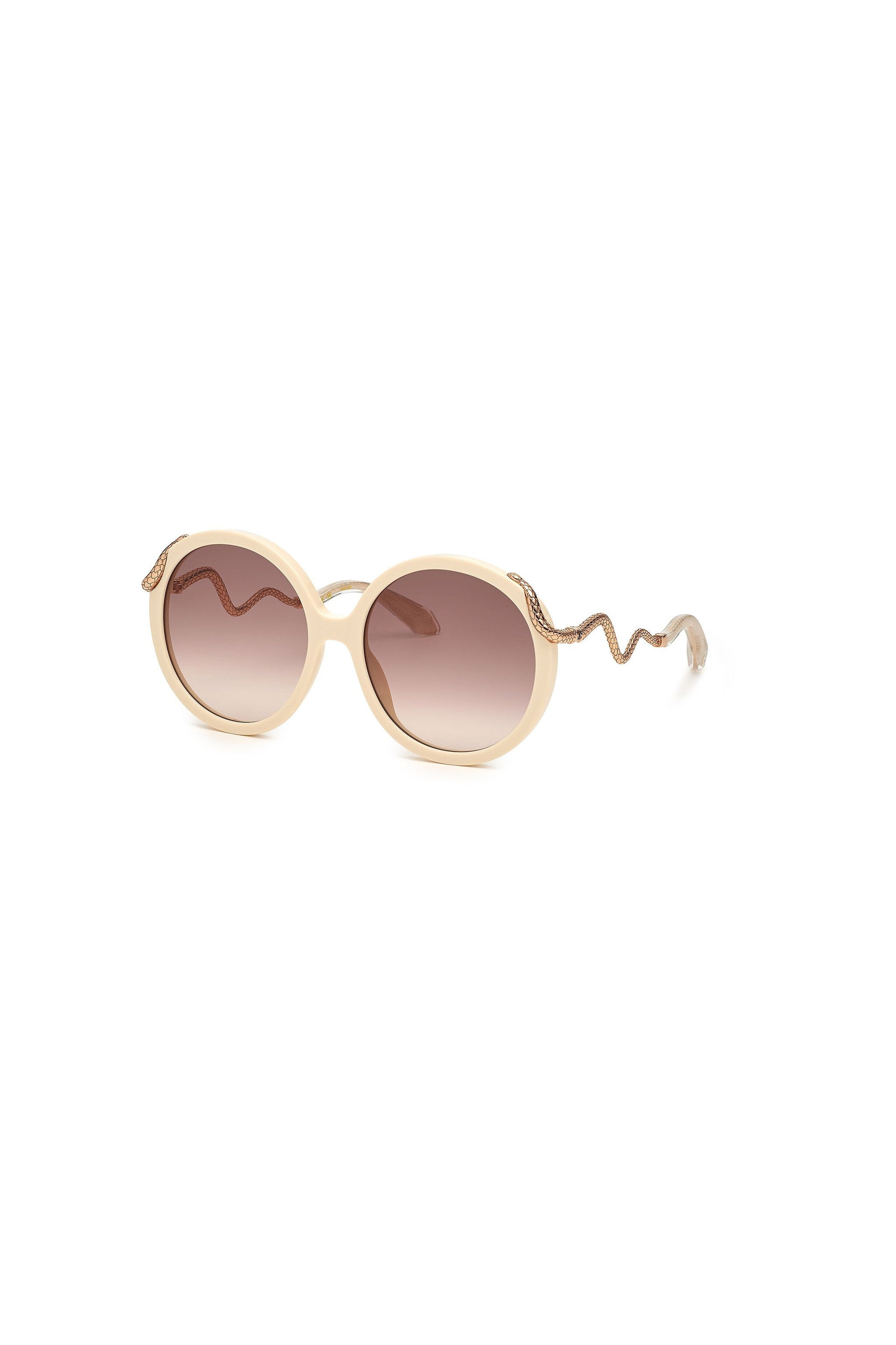 RC Roberto Cavalli Sunglasses Snake Collection SHINY FULL CREAM PD1325-PD191