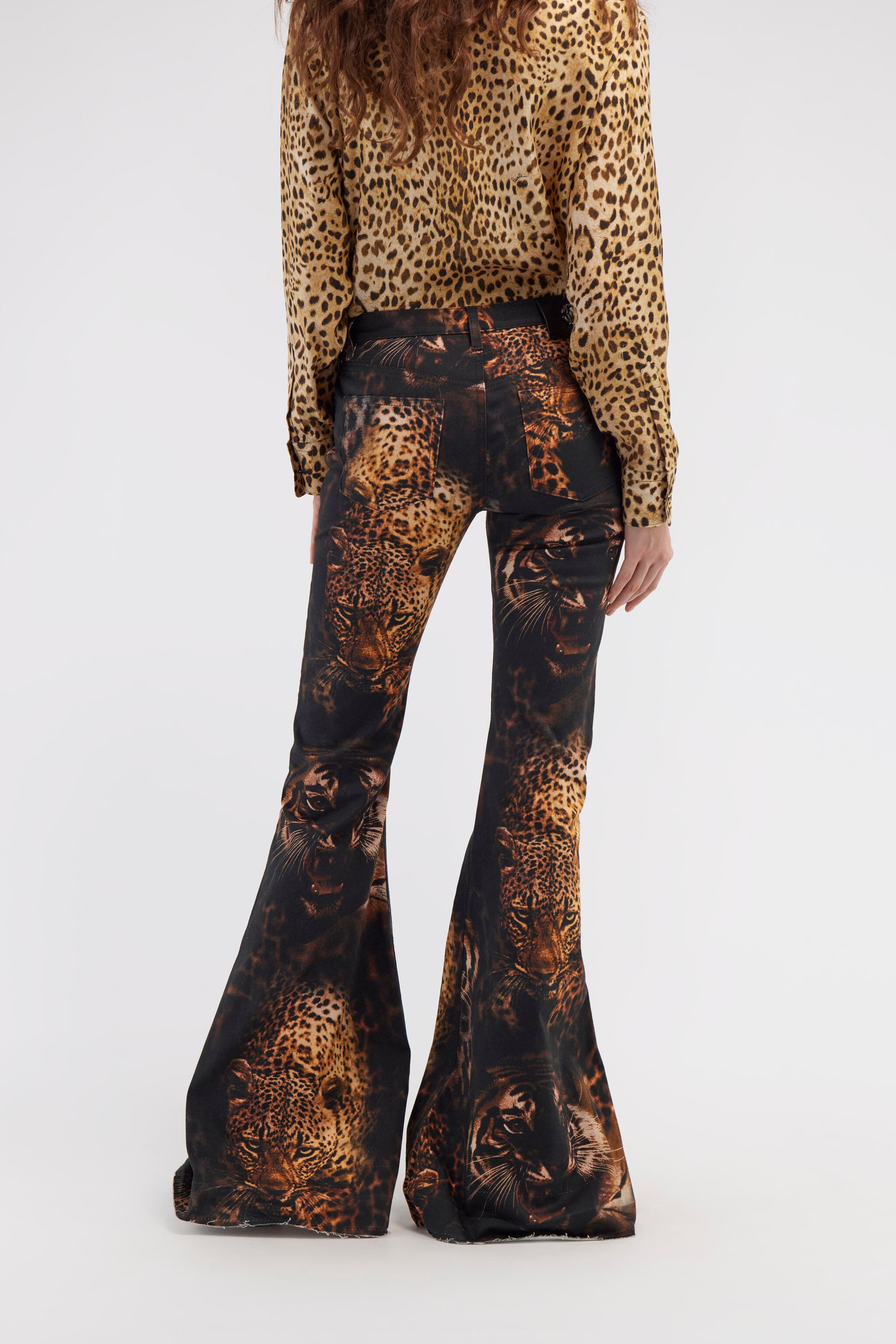 RC Jaguar print jeans Dark brown RWJ205-DAI14