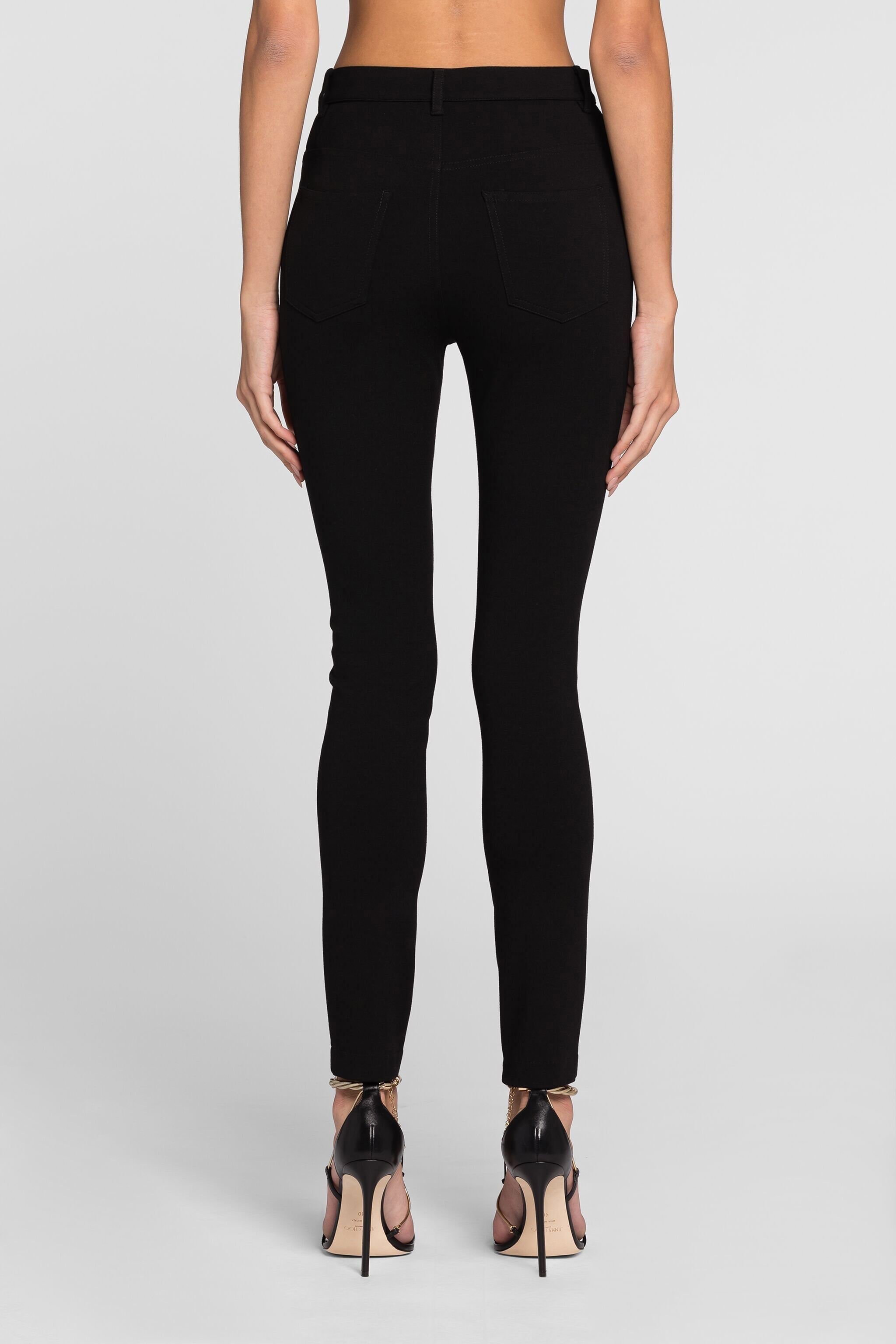 RC High-rise skinny trousers Black QKT208-JH019