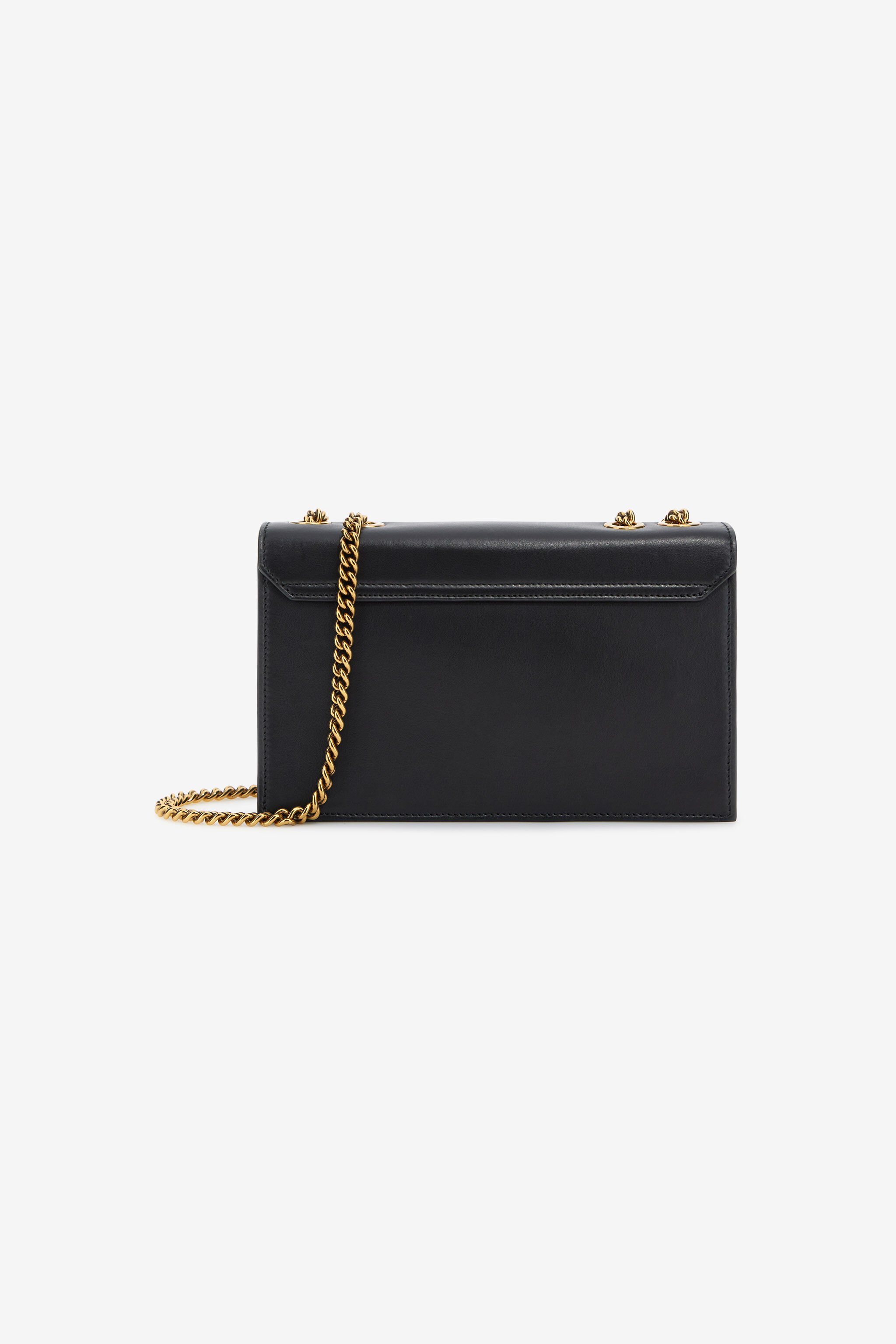 RC Shoulder bag with Monogram Mirror Snake Black SKB120-PZ172