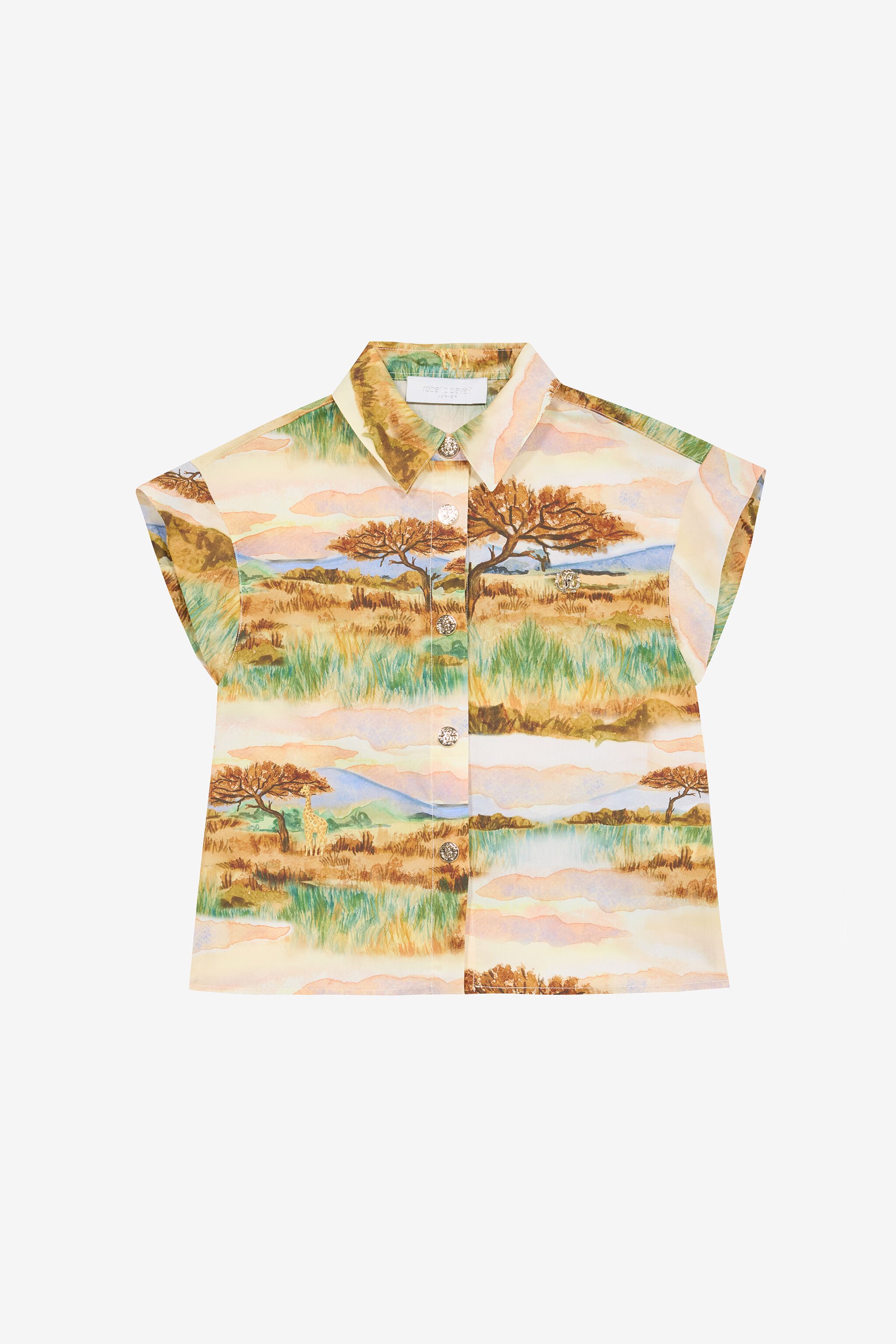 JU Hemd Mit Print Safari Hellbraun UJT72A-7MO40