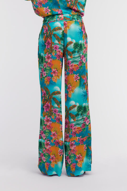 RC Hawaii print trousers Light blue SKT200-7HI84