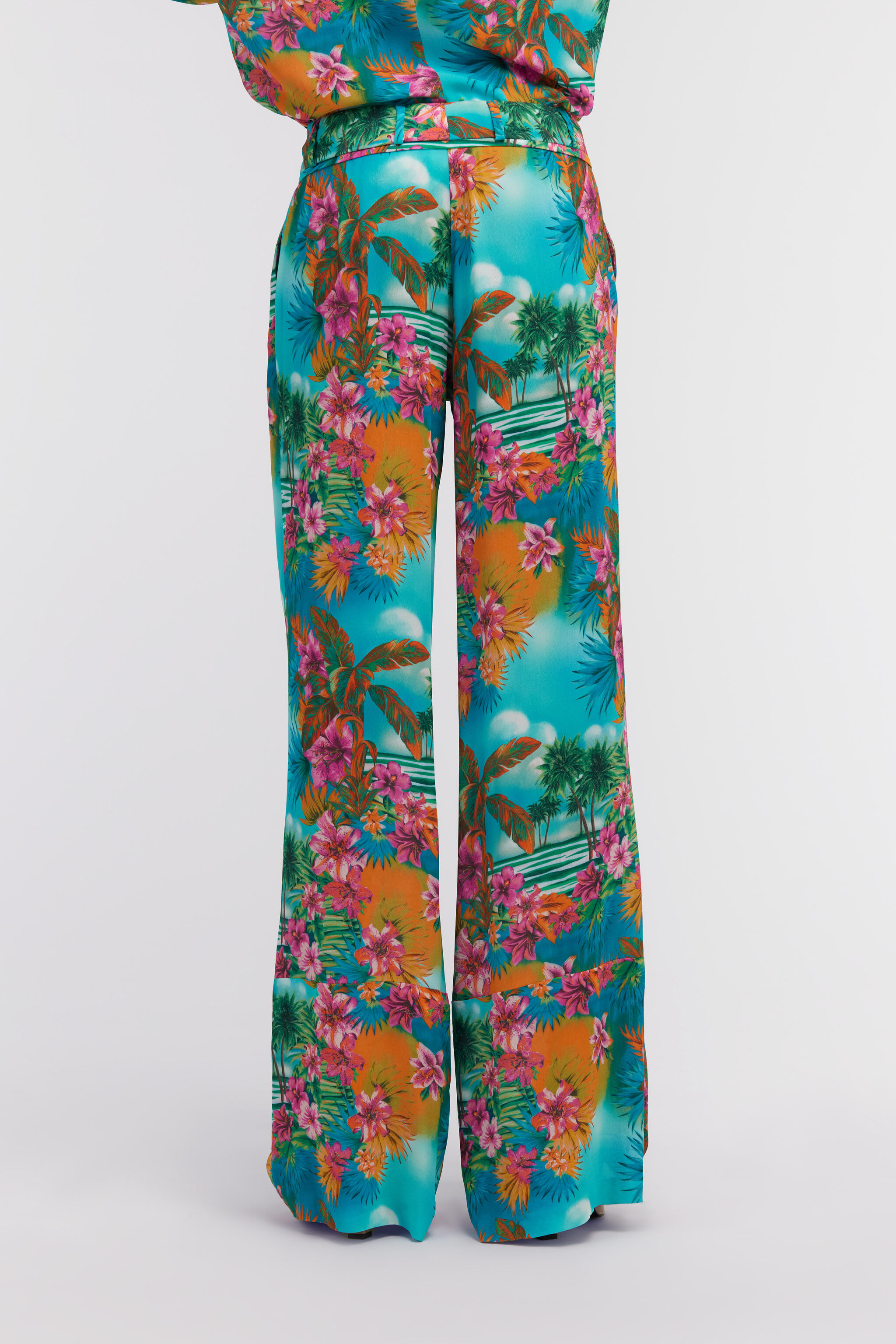 RC Hawaii print trousers Light blue SKT200-7HI84