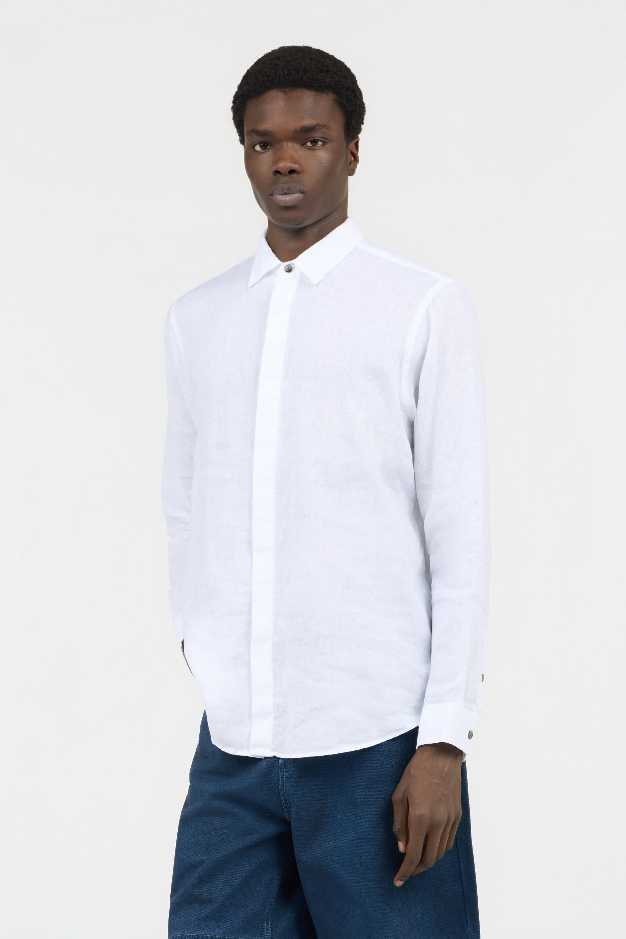 RC Chemise Blanche En Lin WHITE SOT70M-LG032