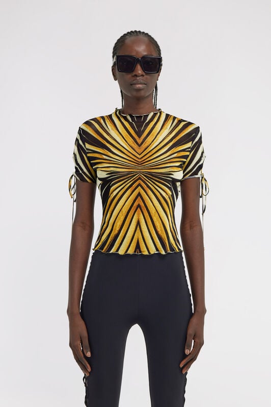 RC Ray Of Gold Print T-shirt Gold TKT613-6HM33