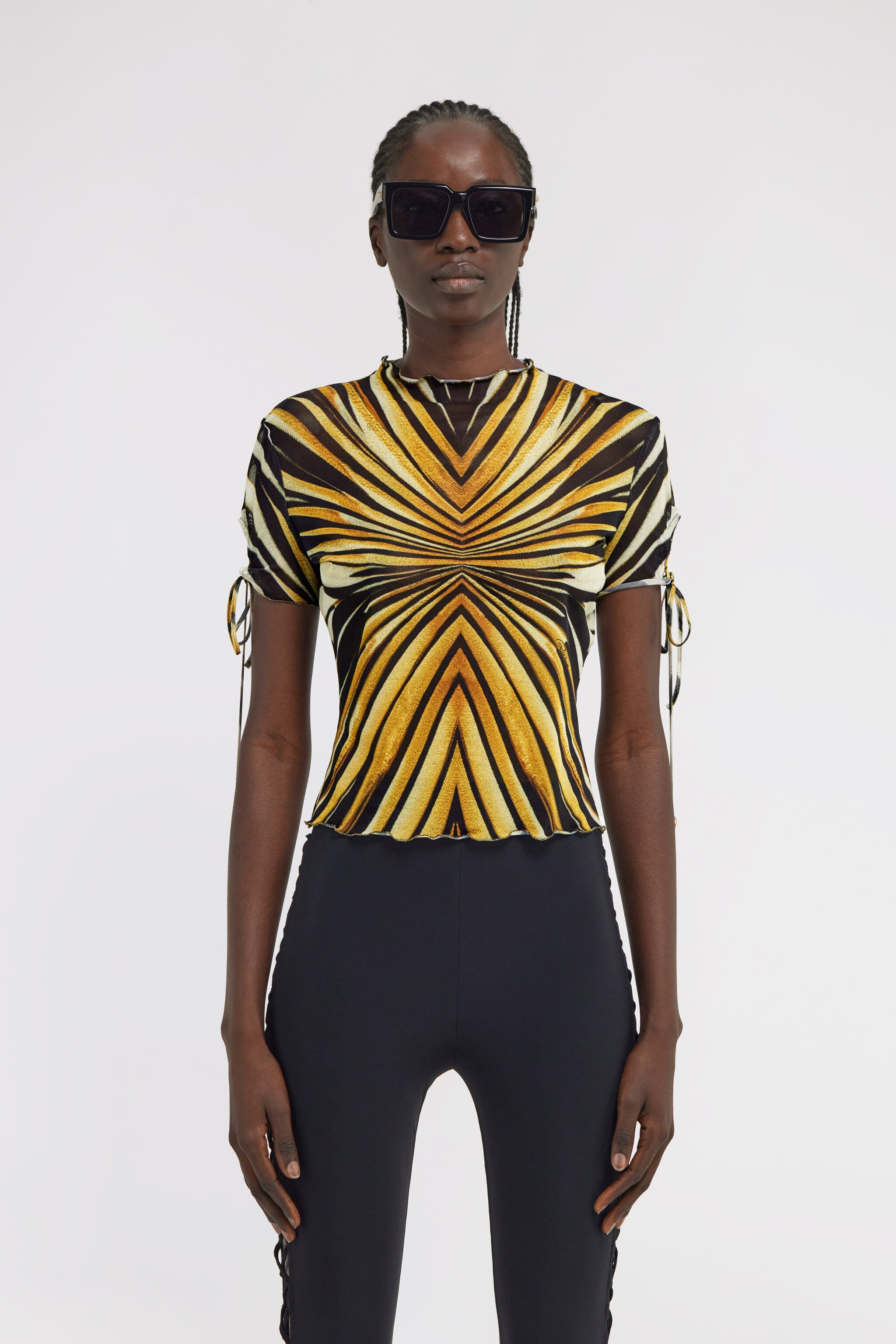 RC Ray Of Gold Print T-shirt Gold TKT613-6HM33