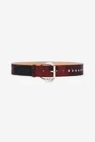 ${brand} Belt With Mottled-Effect Print ${colorDescription} ${masterID}