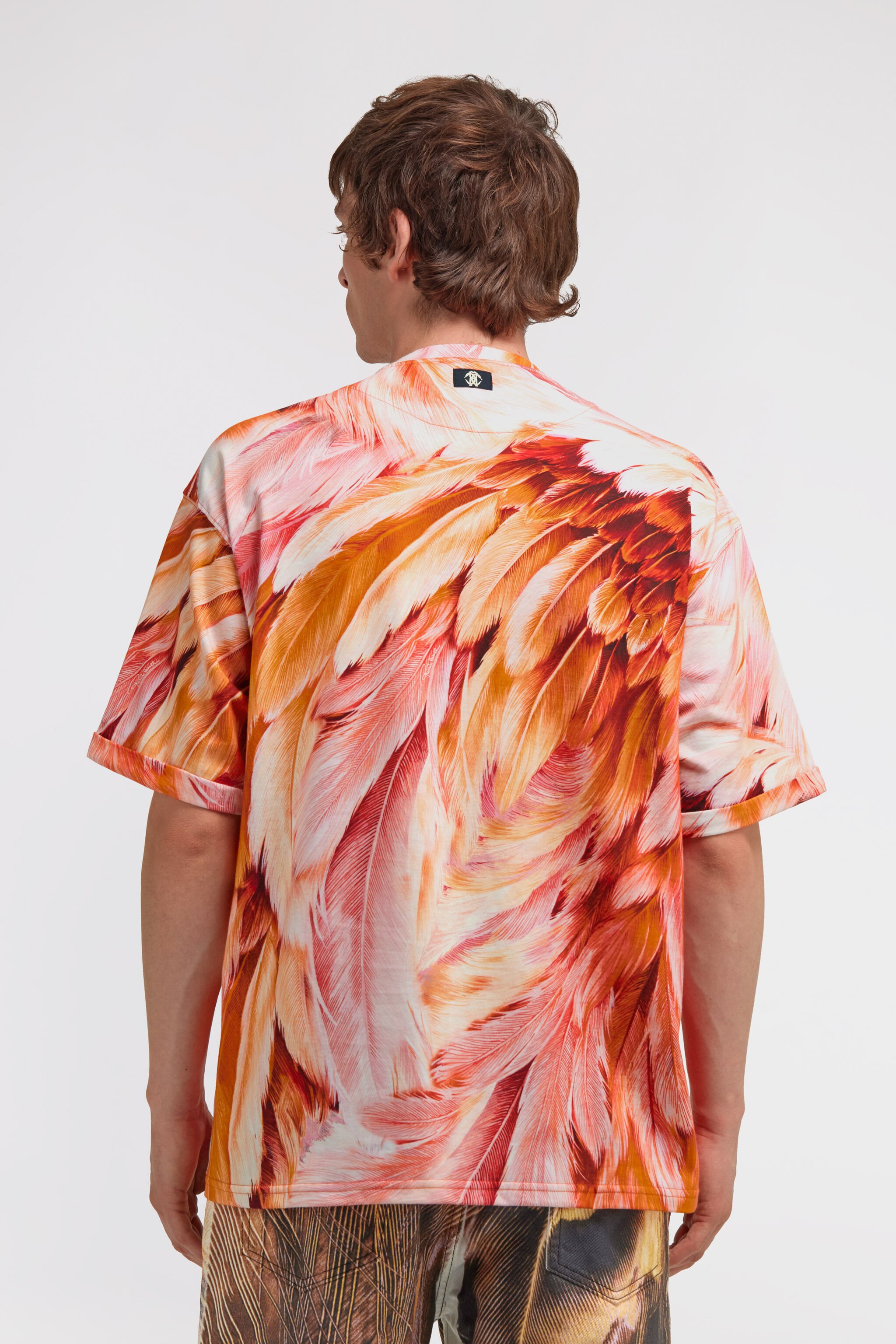 RC T-shirt con stampa Plumange Arancione SMT62A-3PL71